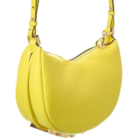 Fendi Fendigraphy Mini Leather Hobo Bag, Yellow - Picture 3 of 6